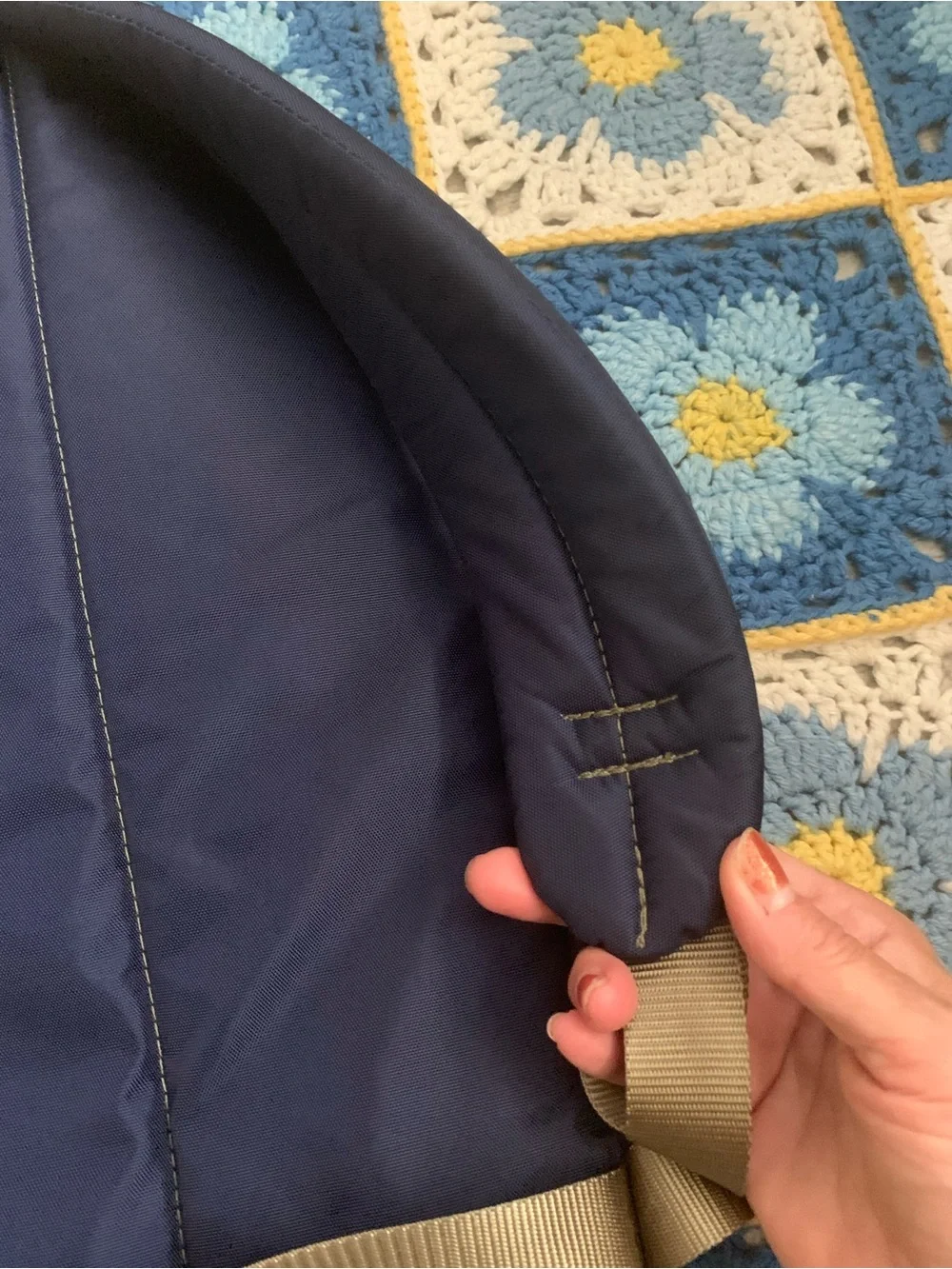 L.L. Bean Navy Deluxe Book Backpack